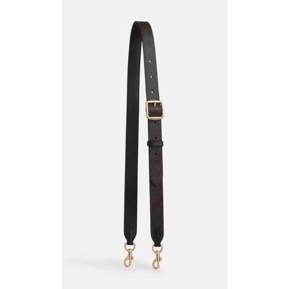 Coach Reversible Strap Signature Canvas CX070 GOLD/WALNUT/BLACK - Picture 1 of 8